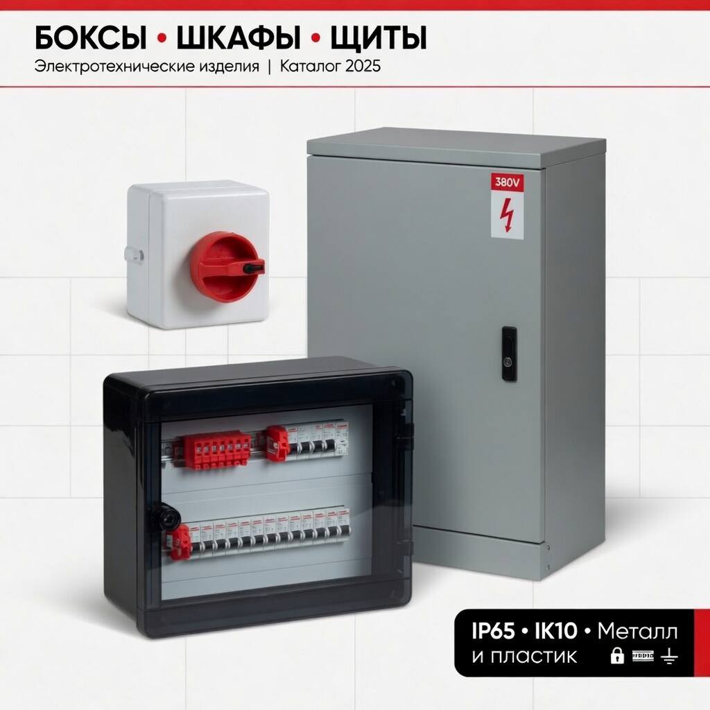 Боксы, шкафы, щиты