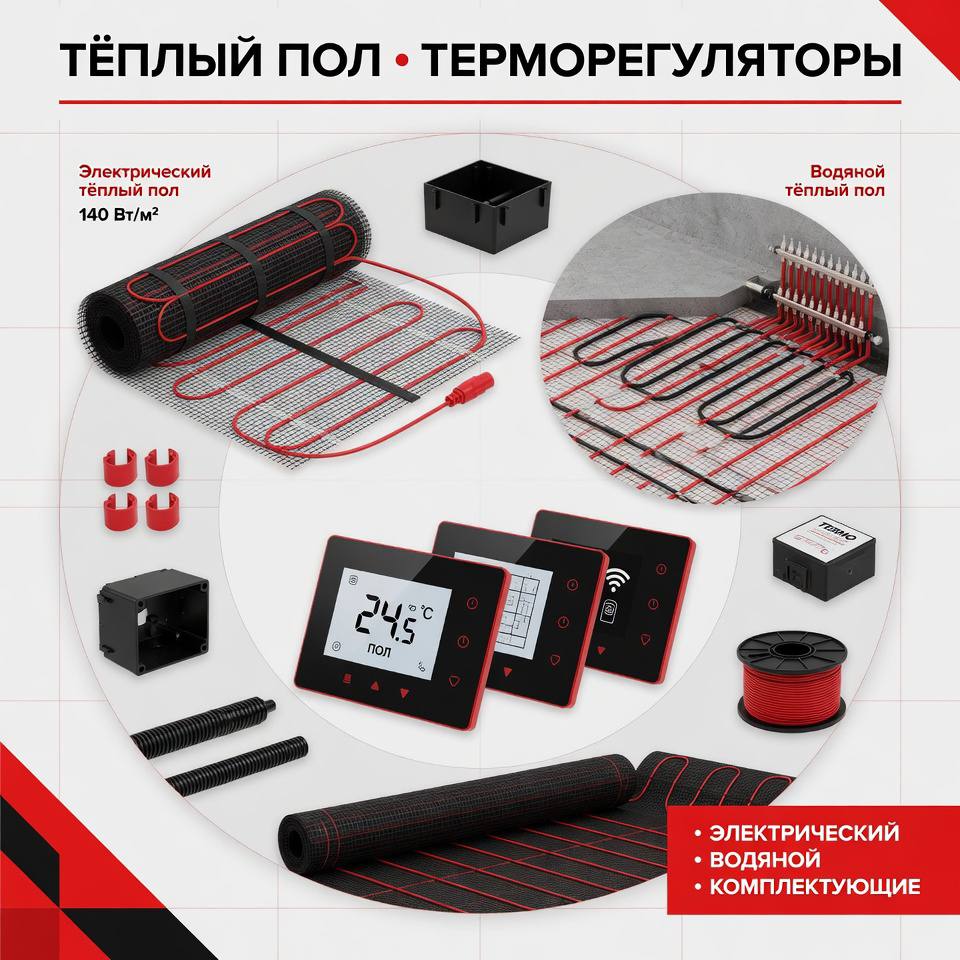 Теплый пол, терморегуляторы