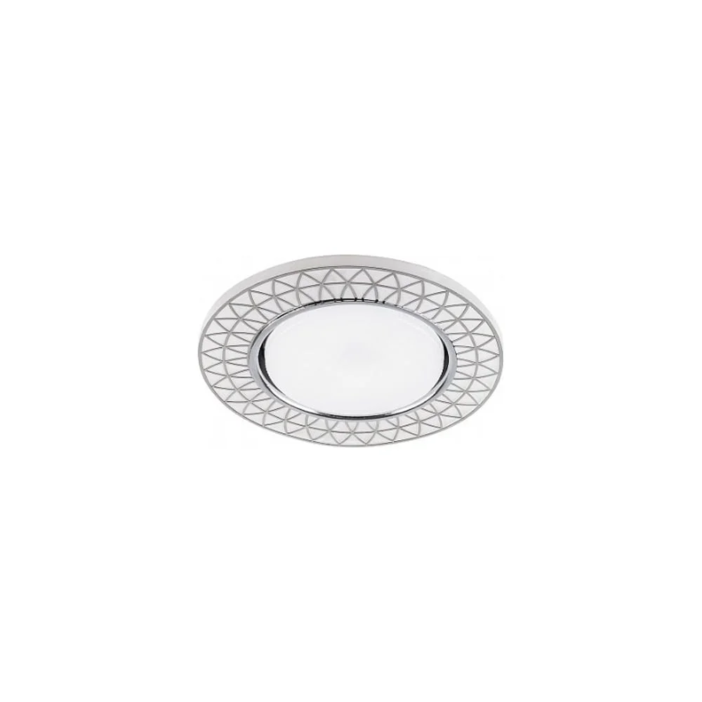 *Светильник встраив. с led подсветкой 20LED*2835 SMD 4000K,GX53,мат белый,хром CD9914 арт.32982 сня