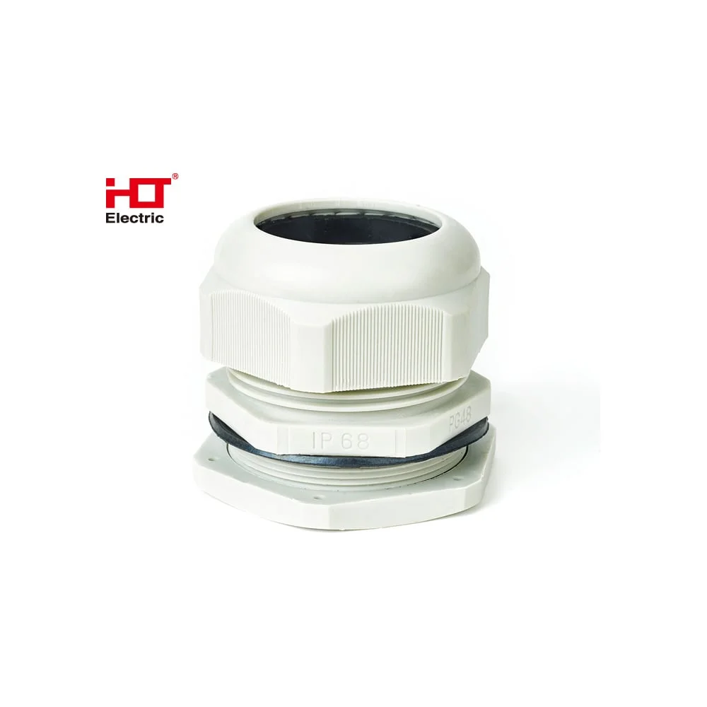 Сальник PG-48 диаметр проводника 34-44мм IP68-белый HLT