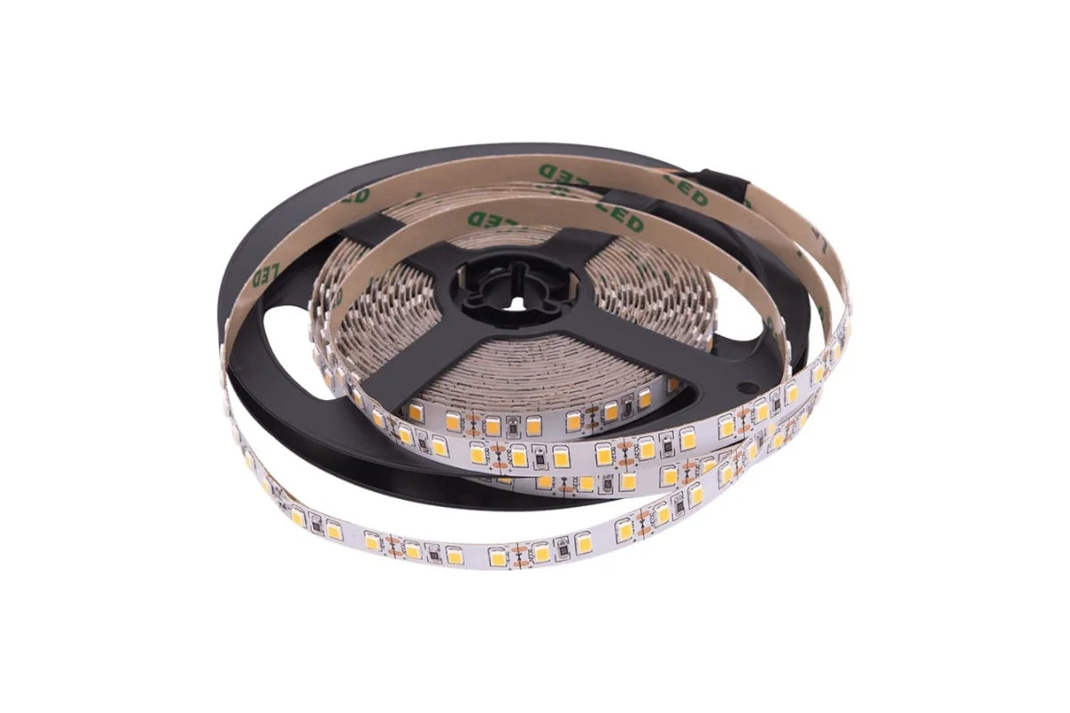 Лента свет. 12 Вт/м SMD2835 120led Открытая (IP33) Цвет теплый белый12В 01972