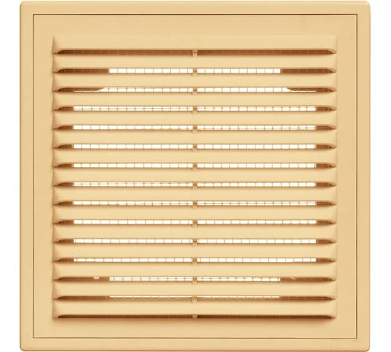 Решетка вентиляционная вытяжная 150*200 серия ВР (бежевая) ABS-пластик Viento