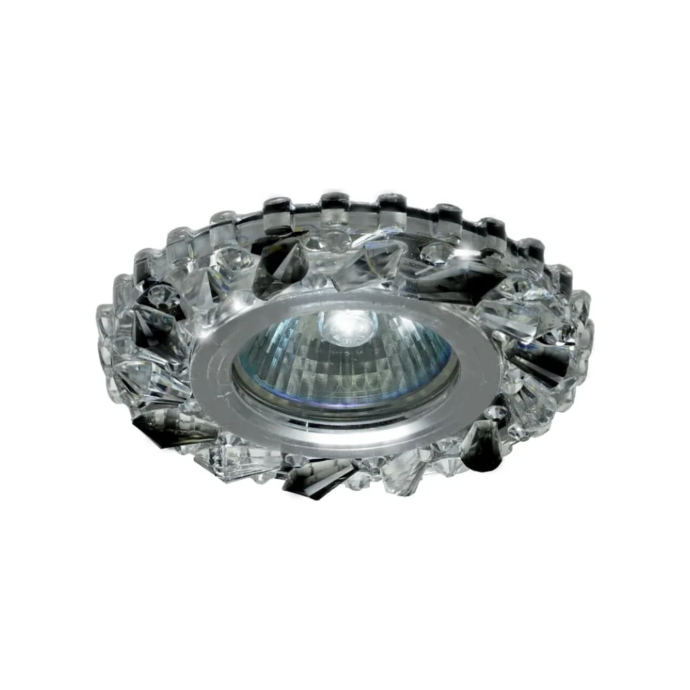 Светильник встраиваемый ПОЛИКРИСТАЛ, AL/CLEAR+GREY, LED MR16+LED 3Вт IL.0027.0722