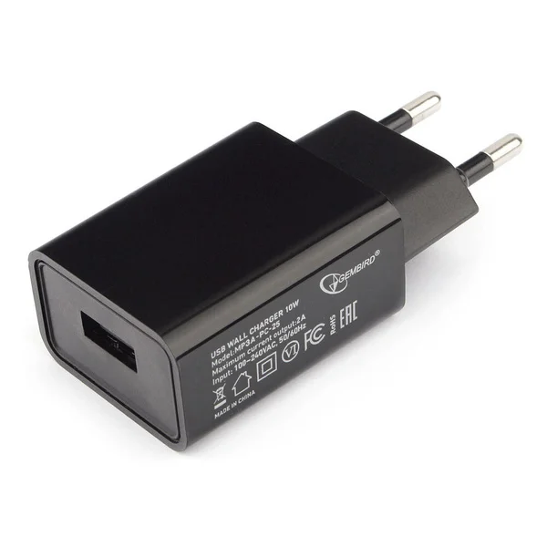 Зарядное устройство Cablexpert 10.5Вт, 2.1A, 1 порт USB, цвет черный (MP3A-PC-25) нн
