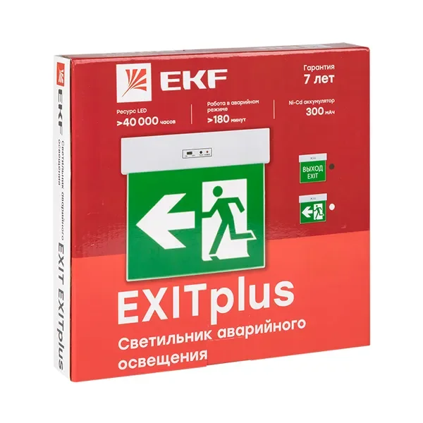 Светильник аварийного освещения EXITplus-101 одностор. LED EKF Proxima EXITP-SS-101-LED