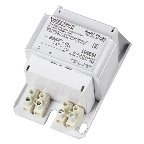 Дроссель VS NaHJ 070.128 0,98A 230V для металлогалогенных и натриевых ламп 70W