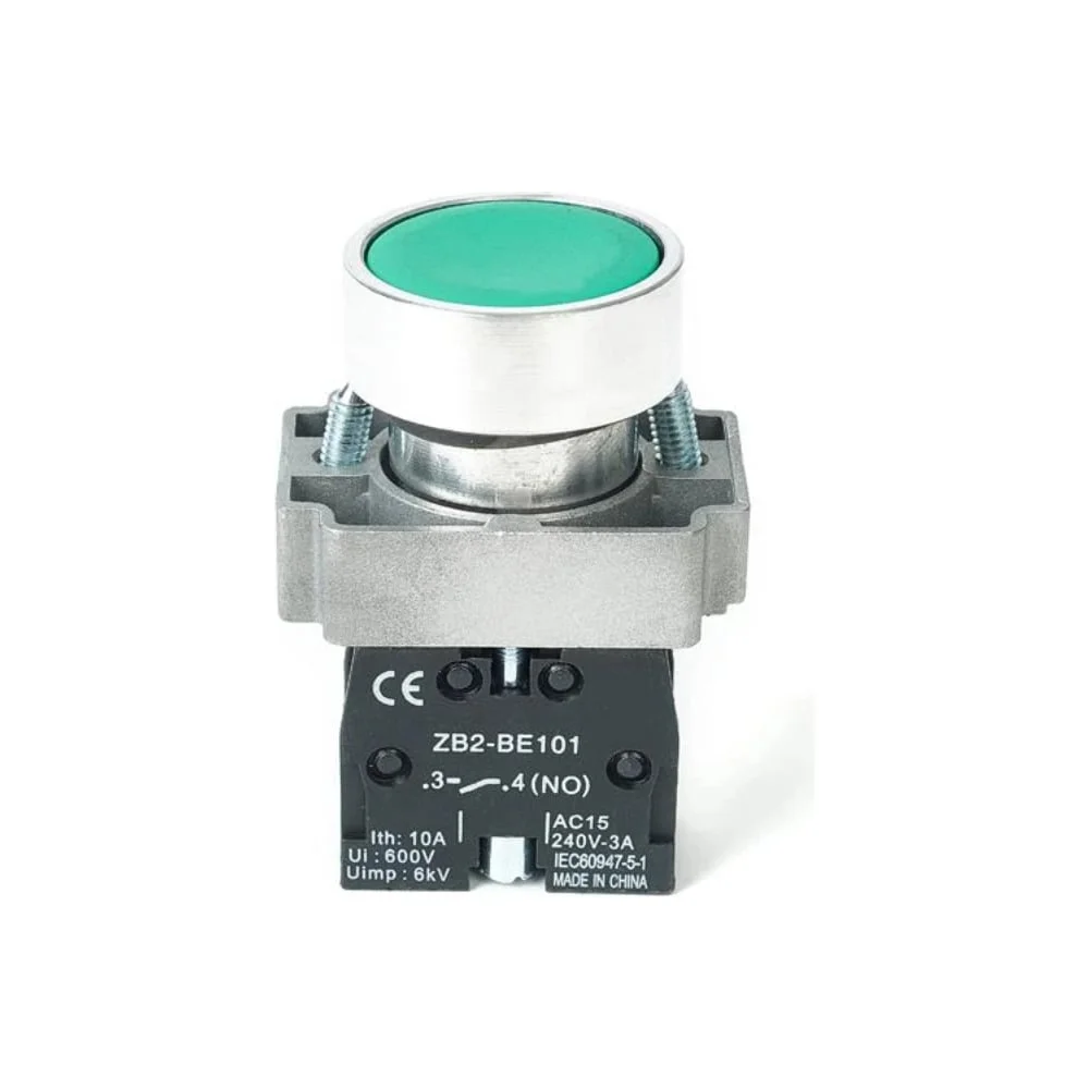 Кнопка BA31 NO 230B IP40 зеленая HLT