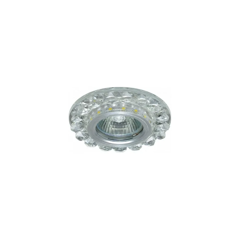 Светильник встраиваемый. AL/CLEAR MR16 35Вт + LED 3Вт IL.0026.0303