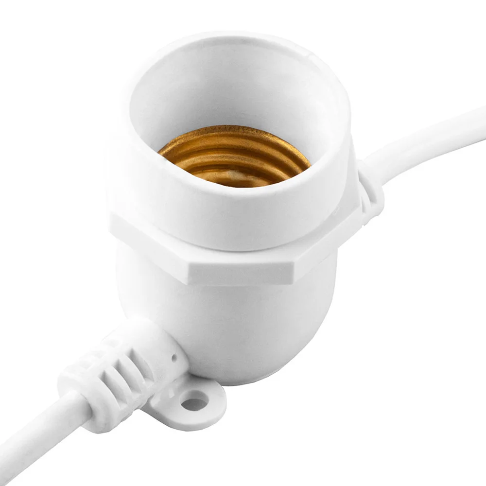 Гирлянда 230V 20 E27 белый, шаг 50cm, IP 65, 13м (3м сетевой шнур), CL50-13 29886
