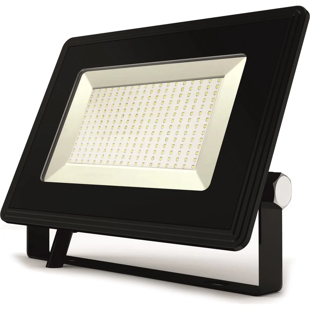 *Прожектор с/д PRE LED FL1 200W BLACK 17000Лм (374х274х40) IP65 холодный белый