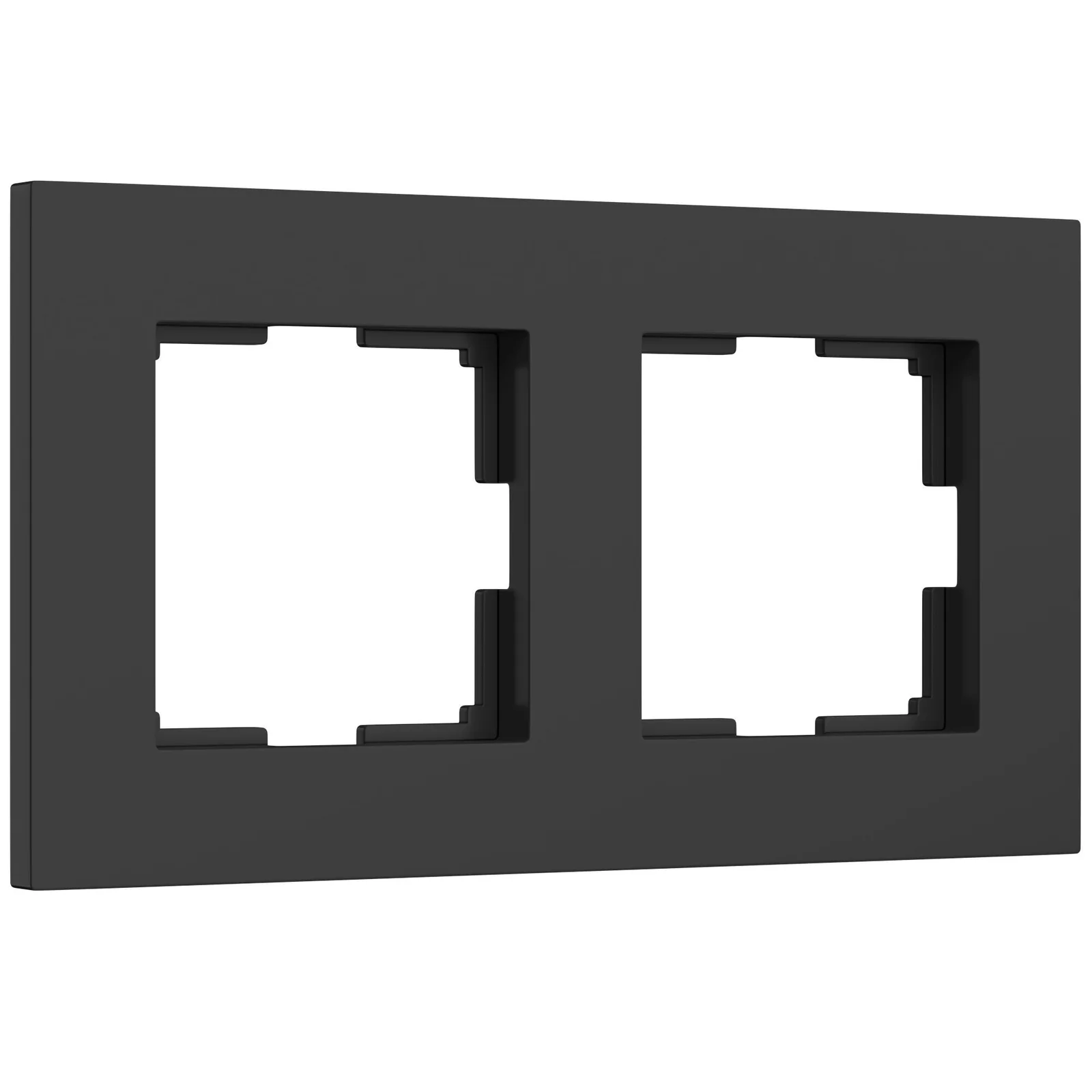 Рамка 2-м Slab (черный матовый) W0022908