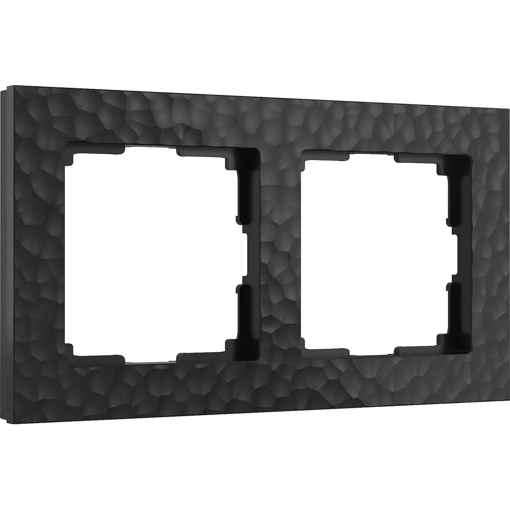 Рамка 2-м Hammer (черный) Werkel W0022408