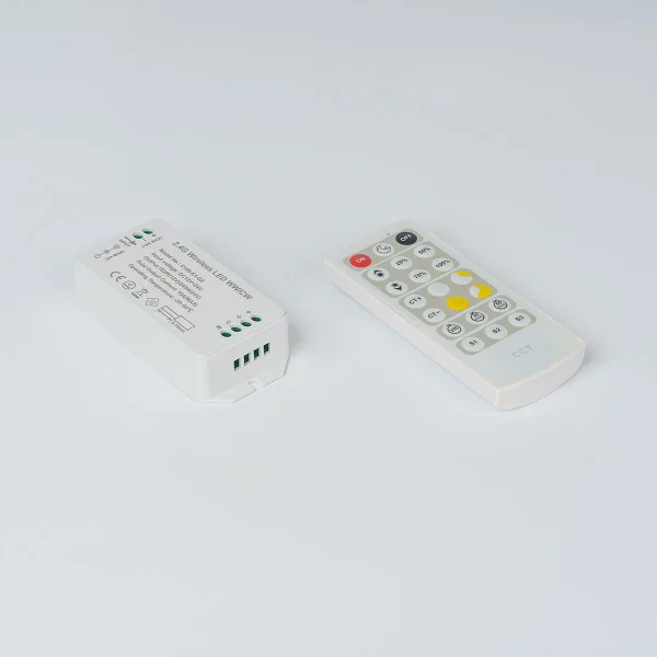 Контроллер CW, 2.4G с пультом, 21 кноп., DC12/24V, <16A(MAX), SW-CW-2.4G-16A