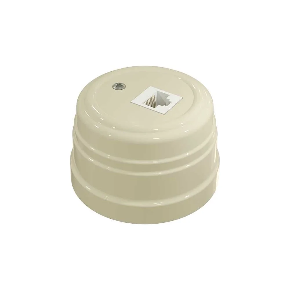 Розетка пластик RJ45 (комп.) Усадьба (слоновая кость) МезонинЪ GE30341-02