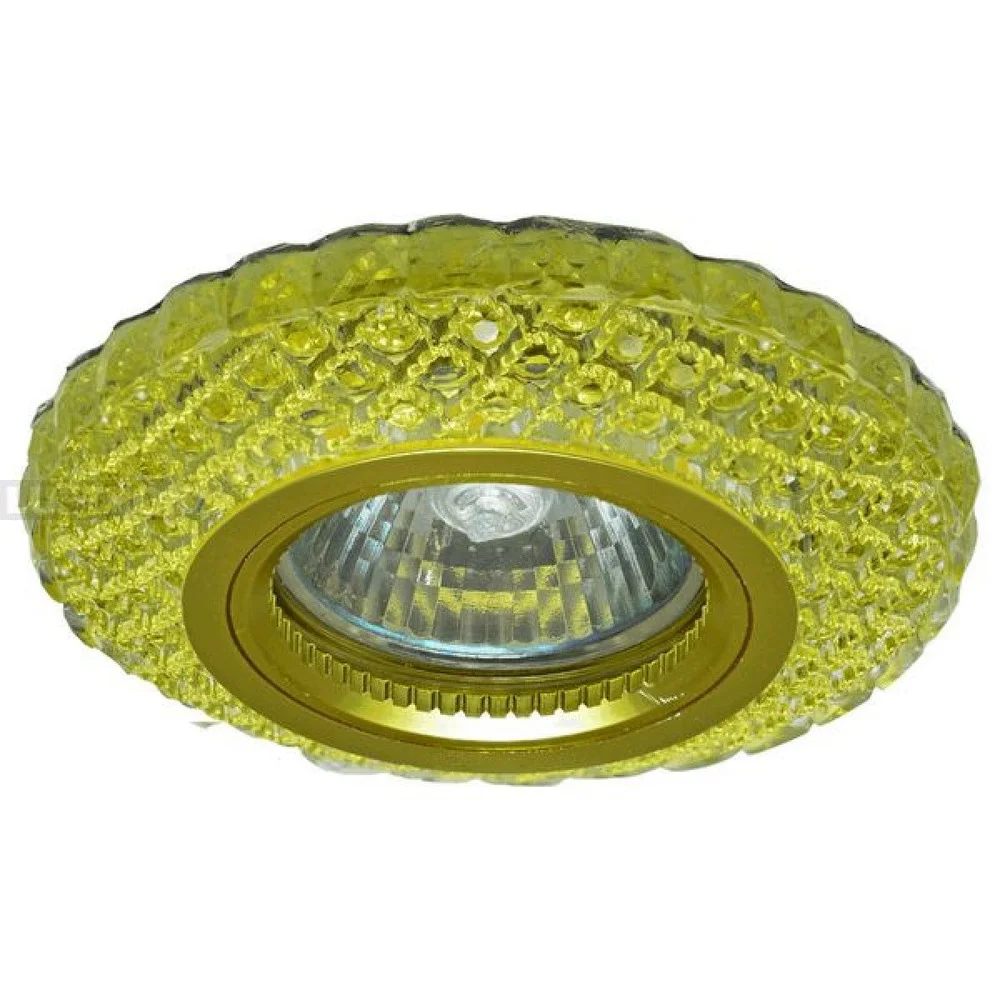 Светильник MR16+LED встраиваемый ПОЛИКРИСТАЛ, G/CLEAR GOLD, LED 3Вт IL.0027.0403
