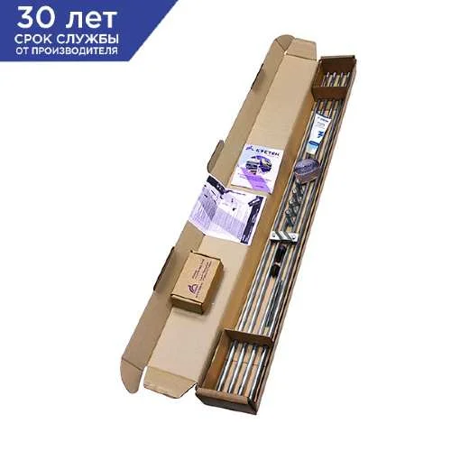 60235 Комплект заземления ZN – 6 (6 метров, 16 мм, 4 х 1500 мм) с насадкой SDS-max