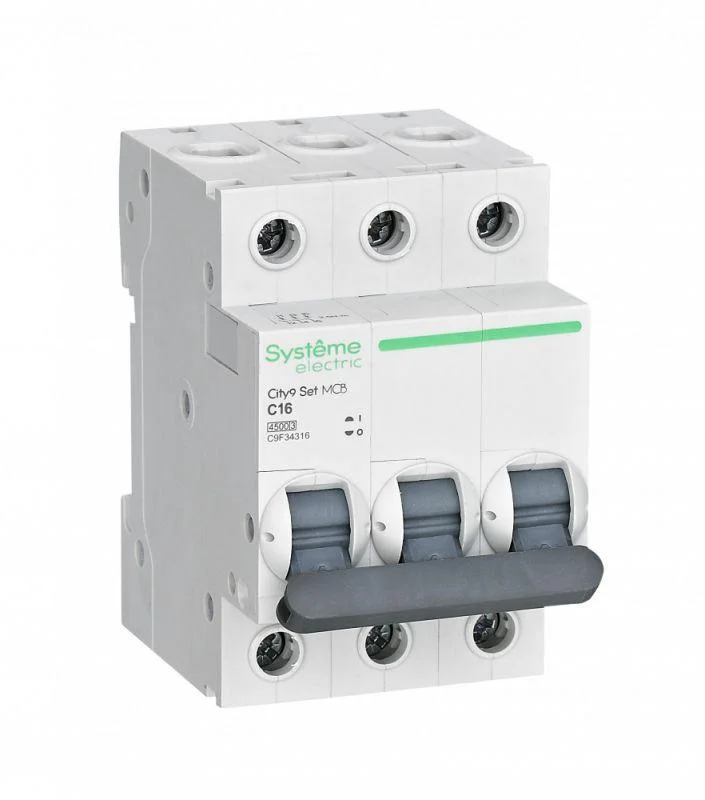 Автомат 3п 16А С 4.5kA 400В City9 Set C9F34316
