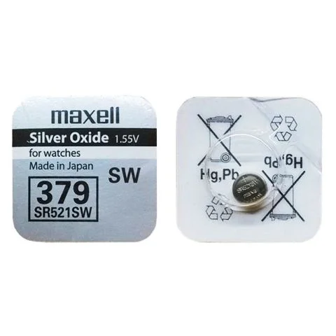 Батарейка SR-521SW MAXELL (379)