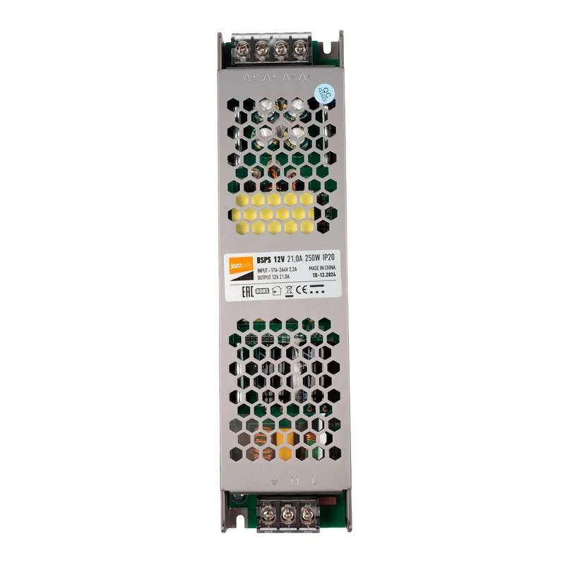 Блок питания (драйвер) BSPS 12V21,00A=250W IP20 5 г.гар. Jazzway 208x82x32