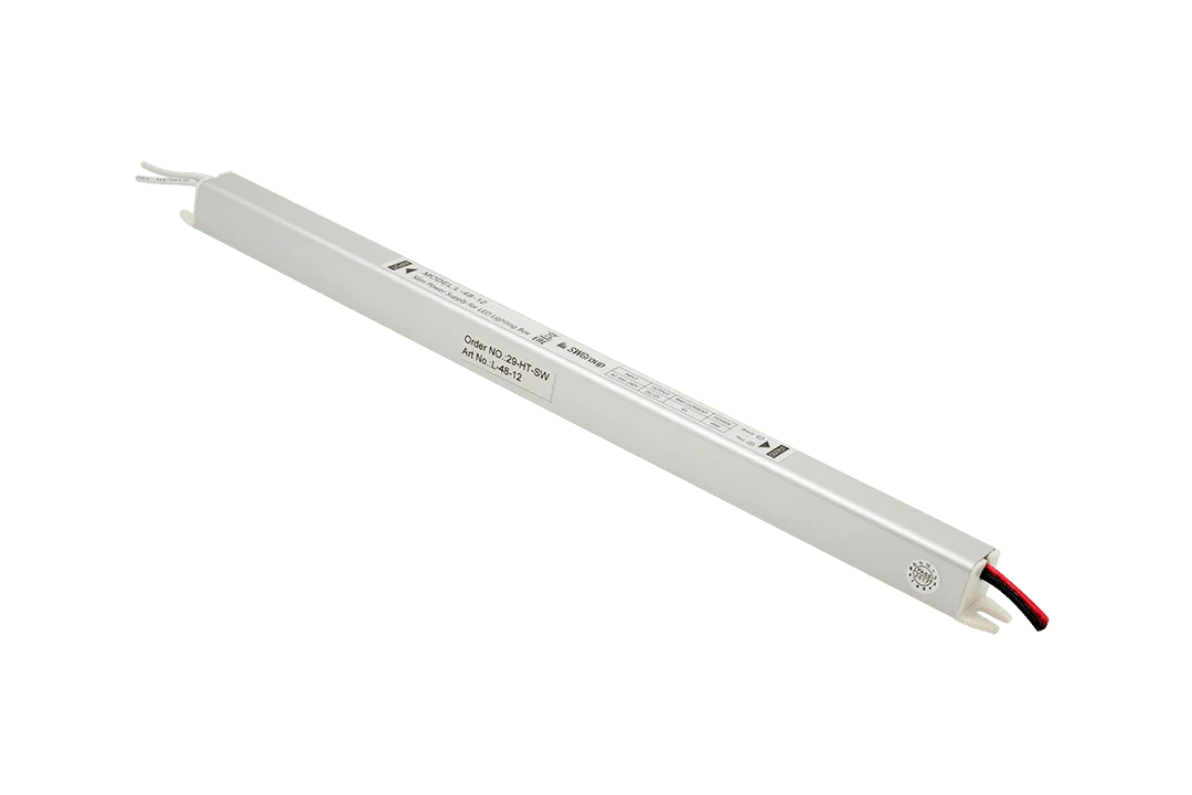 Блок питания сверхтонкий, 48 W, 12V, L-48-12 290x18x18 IP20 SW-G