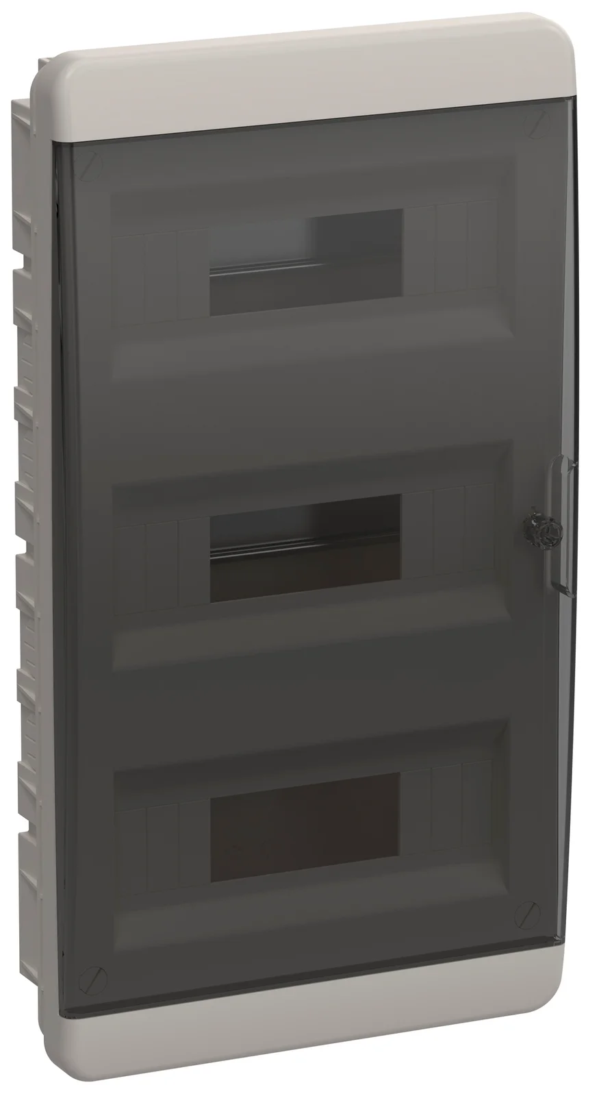 Бокс пластик. ЩРВ-П 36 встр. черн. прозр. дверь IP41 TEKFOR IEK
