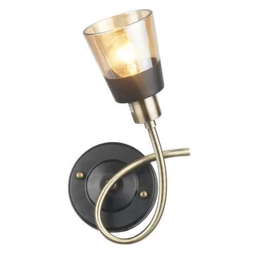Бра 1*60Вт E14 MD.4045-1-W AB+BK