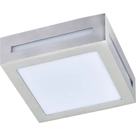Ecola GX53 LED 3082W свет. накл. IP65 мат. Квадрат металл. 1*GX53 Cатин-хром 136x136x55 FS53SSECH
