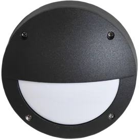 Ecola GX53 LED B4140S свет. накл. IP65 мат. Круг с ресничкой алюмин. 1*GX53 Черный FB53ESECS