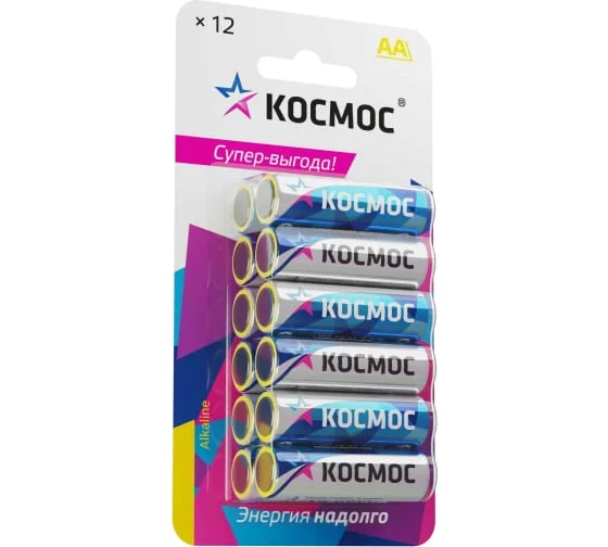 Элем.пит. Космос AA LR06 12*BL (12 шт в блистере)  Цена за Блистер (12) — фото 2