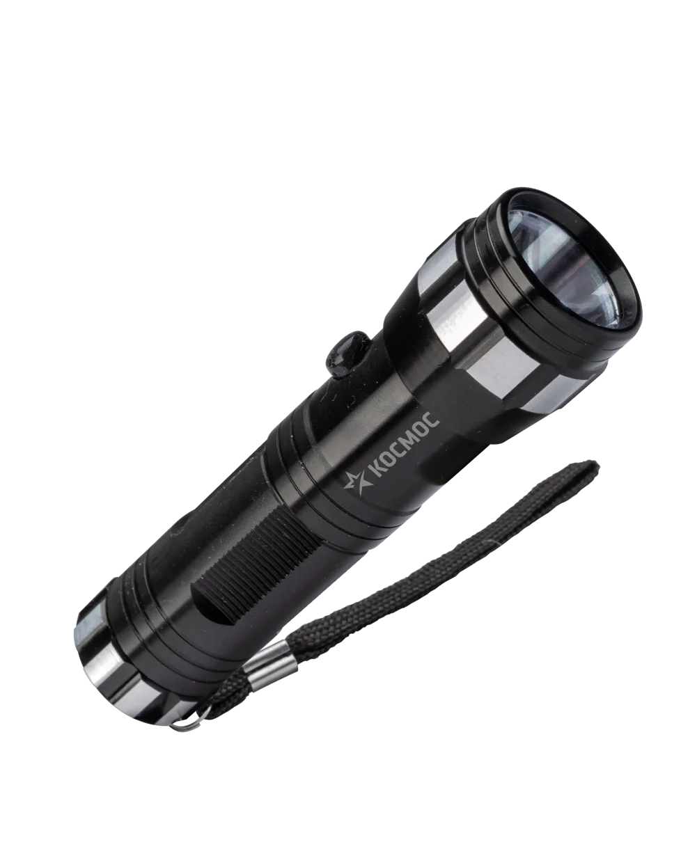 Фонарь ручной КОСМОС (KOS108B)/1ВтLED/3xAAА/корпус алюминий/ремешок ручной