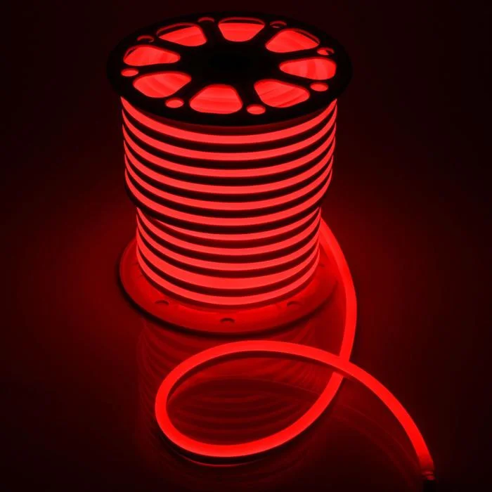 Гибкий неон 15 х 25 мм, 50 метров, LED-120-SMD2835, 220 V, КРАСНЫЙ 1431320
