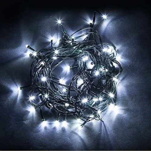 Гирлянда линейная 5000К 200LED 20м + 1,5м черный шнур, с эффектом стробов, IP65, CL44 32976