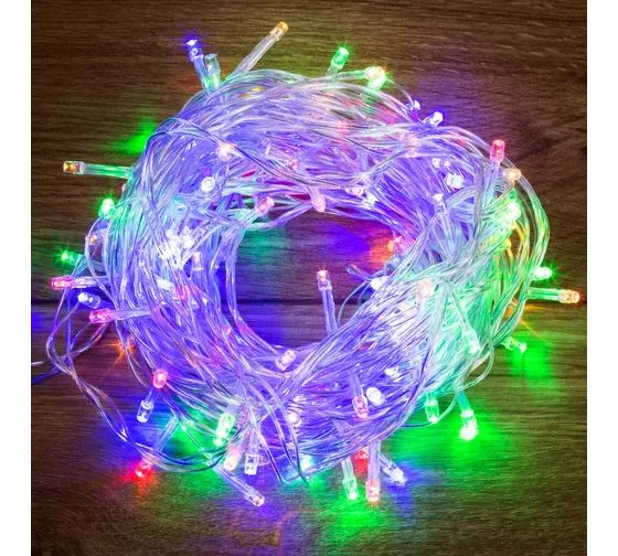 Гирлянда Твинкл-Лайт 20 м, прозрачный ПВХ, 160 LED, цвет мультиколор 303-309