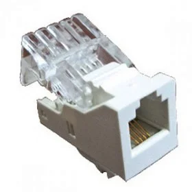Гнездо 45 RJ12 в коробку (арт.72914) о/п, под накладку Экопласт 855600