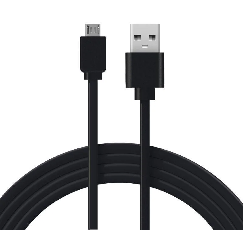 Кабель для зарядки и передачи данных USB-A – micro USB 2,4А 1м ПВХ, чёрный, REXANT 18-4270