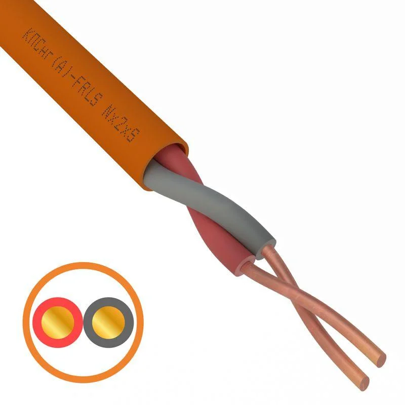 Кабель огнестойкий КПСнг(А)-FRLS 1x2x0,75 мм², бухта 200 м REXANT 01-4903