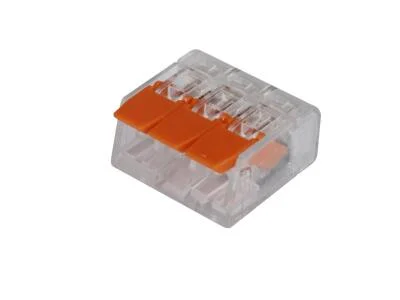 Клеммы рычажковые универсальные КРУ-413 (0.5-4мм²) HLT 100шт/уп.
