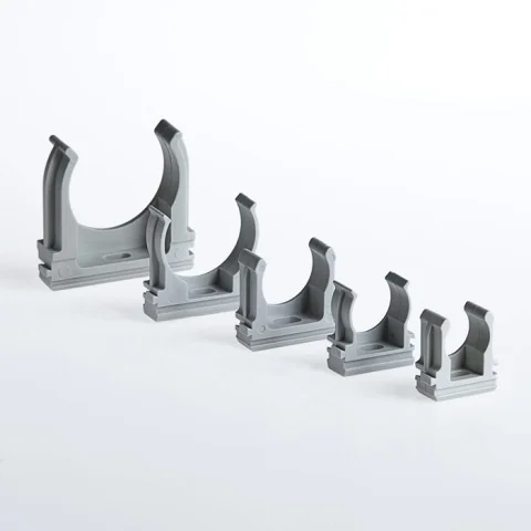Клипса (держатель) для труб d40 Ecoplast CF40G 41740 серая (10,30шт) *