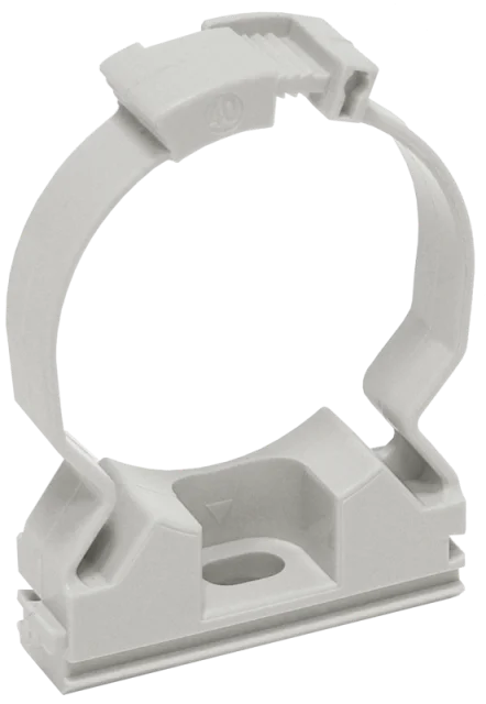 Клипса (держатель) с защелкой для труб d20 Ecoplast 41620 (100шт)