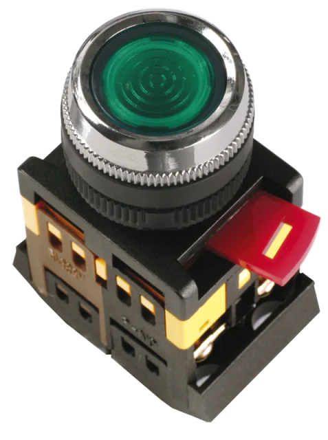 Кнопка ABLFS-22 d22мм (синий) 1з+1р ИЭК