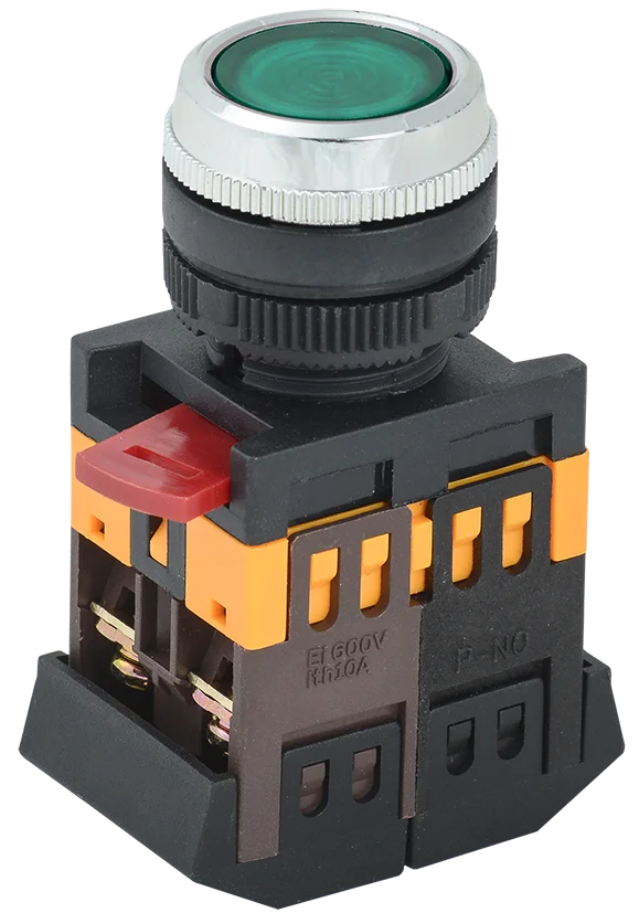 Кнопка ABLFS-22 d22мм (зелен.) 1з+1р ИЭК