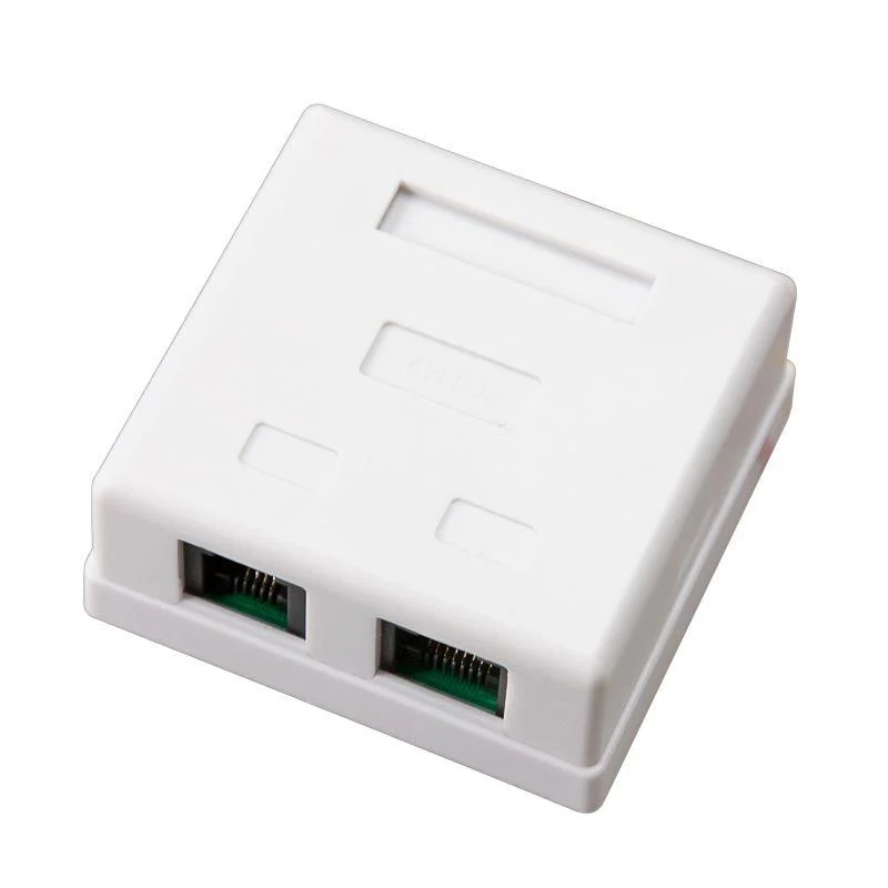 Комбинированная розетка накладная тел.+комп.RJ-11+RJ-45 REXANT арт. 03-0120