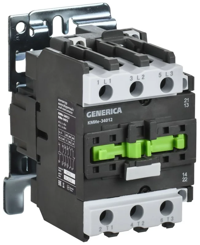Контактор КМИе-34012 40А 400В/АС3 1НО;1НЗ IEK