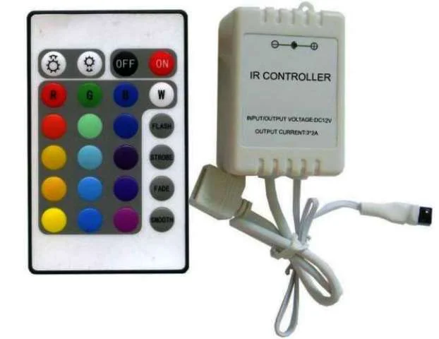 Контр. SW-G 6А 72Вт/144Вт 12/24 Вольт 24 кнопки Led RGB с ПДУ (000932) арт. 1849