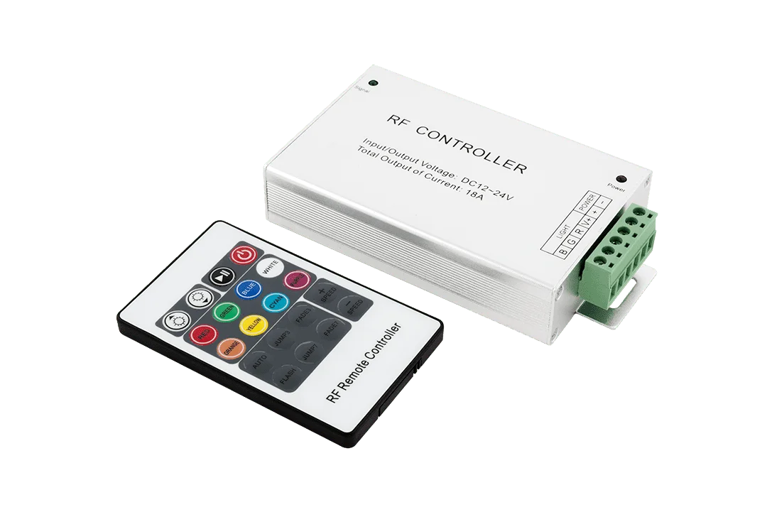Контр. SW-G RGB 18A 12-24V 20 кнопок RF (радио сигнал) (00230) арт. 01853