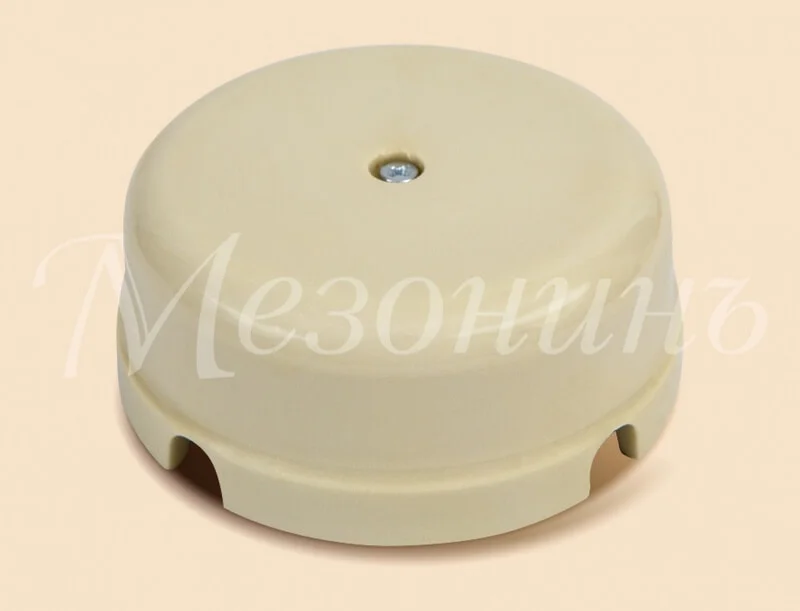 Коробка распаячная фарфор d80*33 Новая Голландия (слон. кость) МезонинЪ GE70235-02