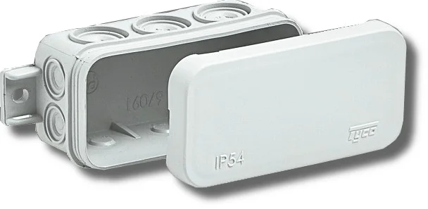 Коробка распаячная о/п 43*80*35 (серая) 10вых. IP54 (крышка откид.) Рувинил 67091 (234шт)