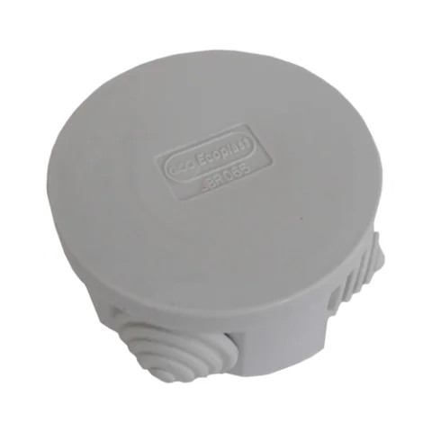 Коробка распаячная о/п d65*35 (серая) 4вых. IP44 Ecoplast 44004 (360шт)