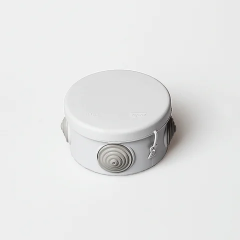 Коробка распаячная о/п d70*40 (серая) 4вых. IP55 Рувинил 67020 (128шт)