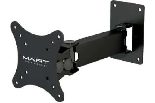 Кронштейн настенный MART 106S 10-32" (наклон-15°/+15°,поворот-130/+130, до 15 кг,черный) арт. 17974